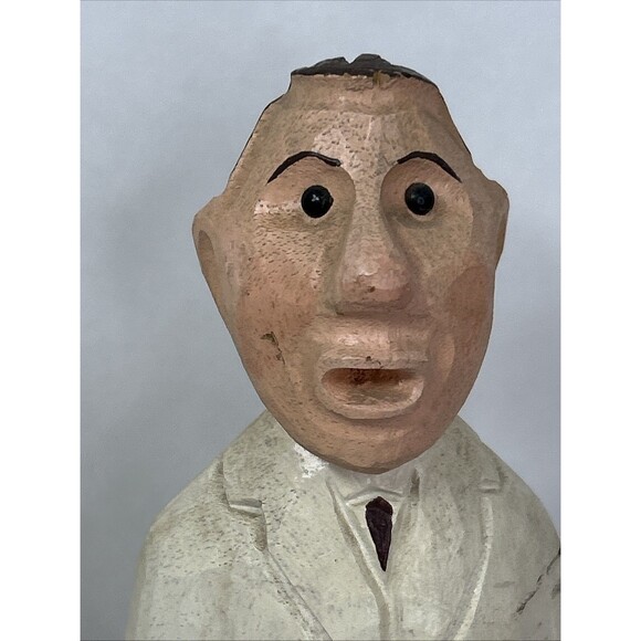 Vtg Romer Doctor Dentist Lot Hand Carved Wooden Figure Sculpture Made In Italy - Picture 3 of 9